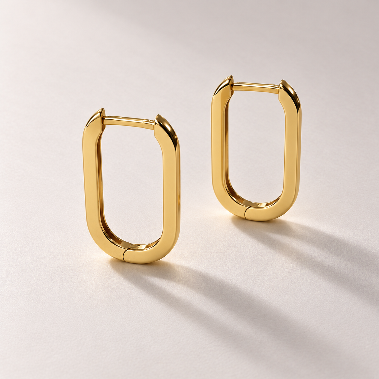 Signature elongated hoops