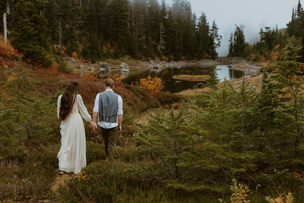 Bagley Lakes Mt. Baker Wilderness _ Elopement + Intimate Wedding Photography _ Backcountry Bohemians-110.jpg