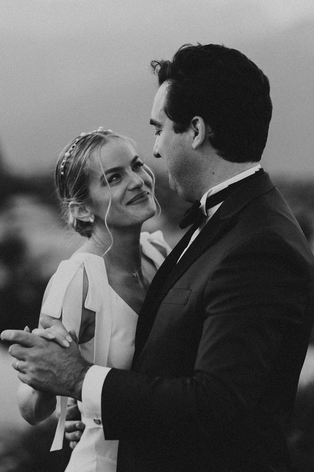Bride and groom first dance for their North Cascades elopement