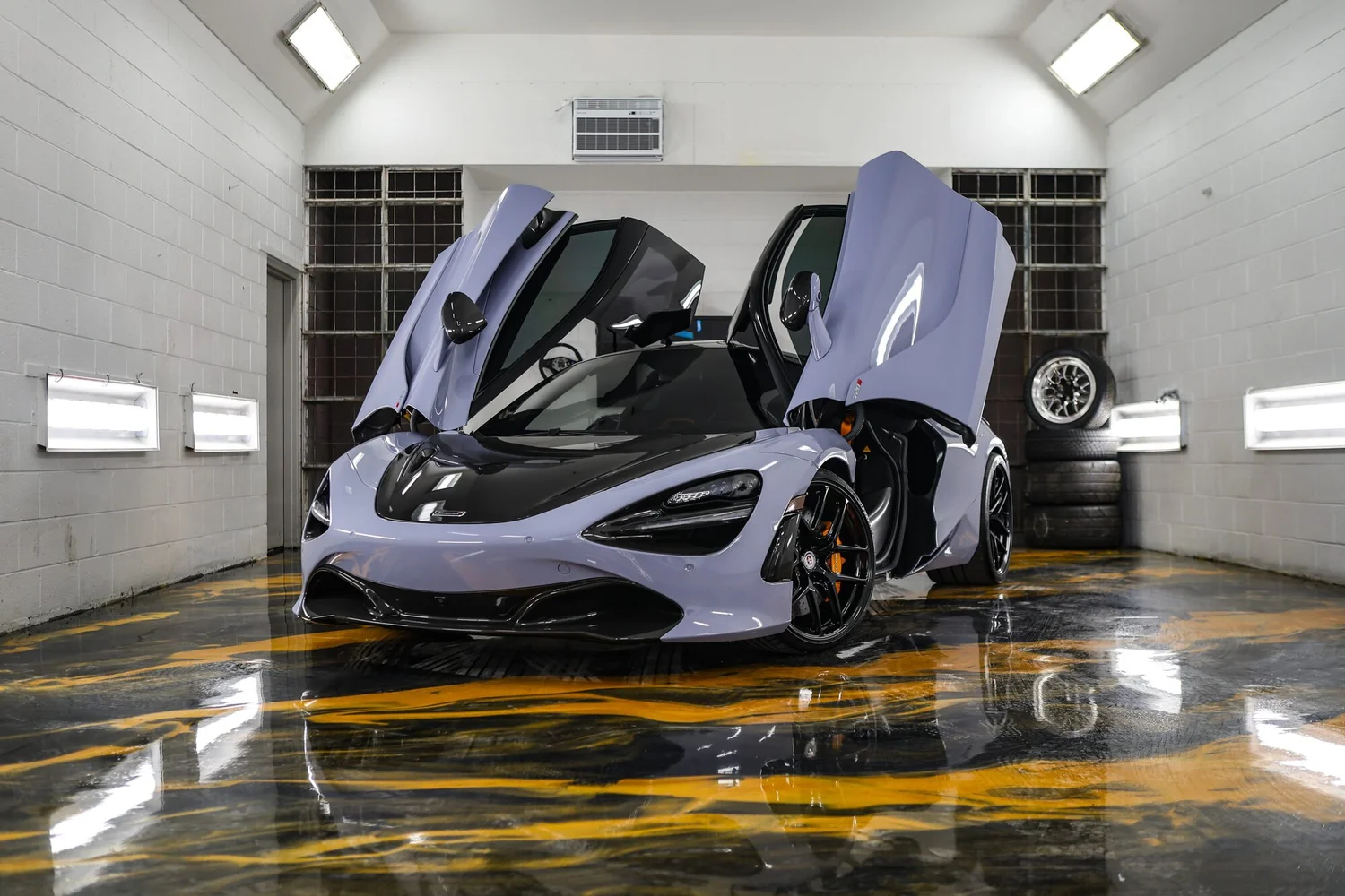 McLaren 720S inside the Ascension Automotive studio in Milford, Michigan