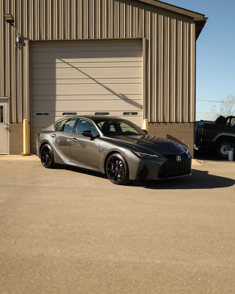 A customer vehicle outside the Ascension Automotive studio in Milford, Michigan