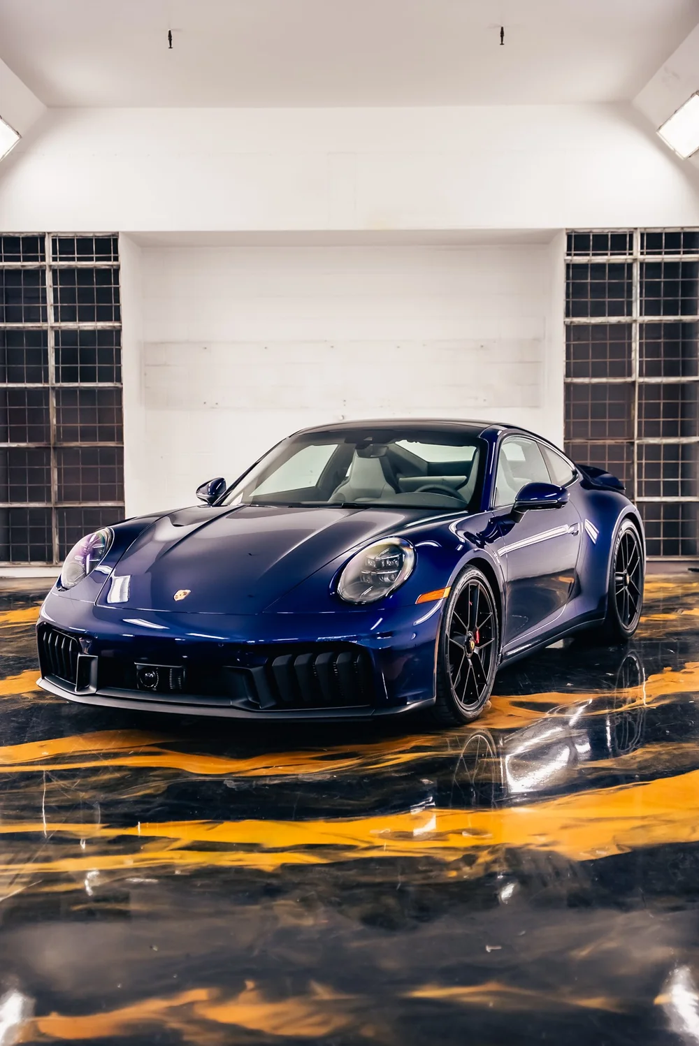 Purple Porsche 992.2 911 with paint protection film