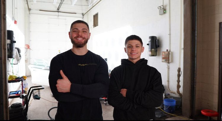 David and Elias Alam inside the Ascension Automotive studio in Milford, Michigan