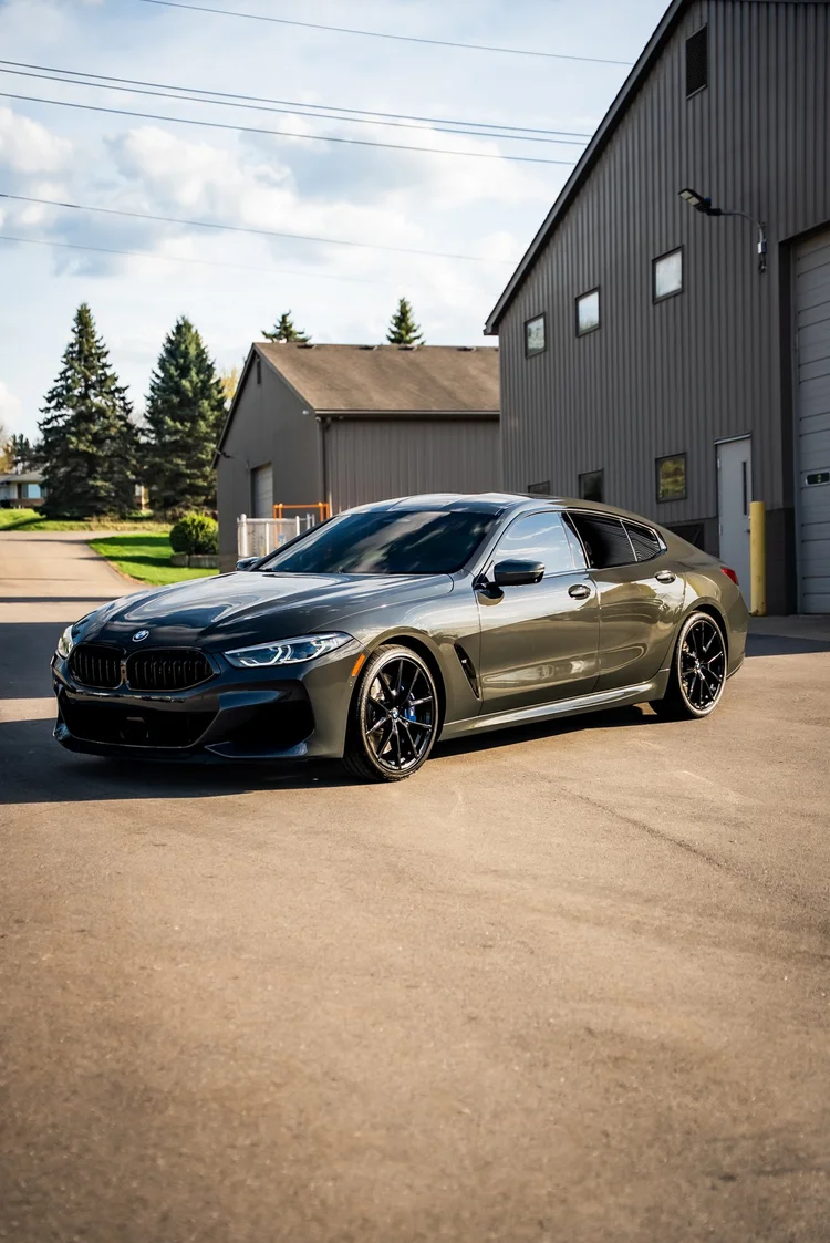 BMW M850i finished with paint protection film at Ascension Automotive in Milford