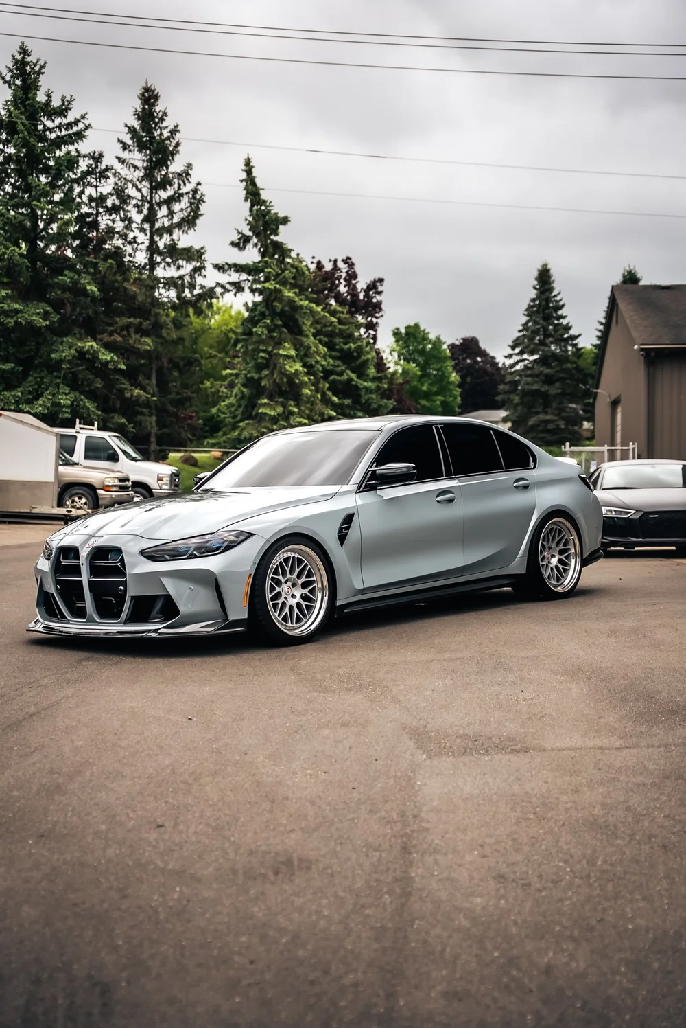 Brooklyn Gray BMW G80 M3 with paint protection film
