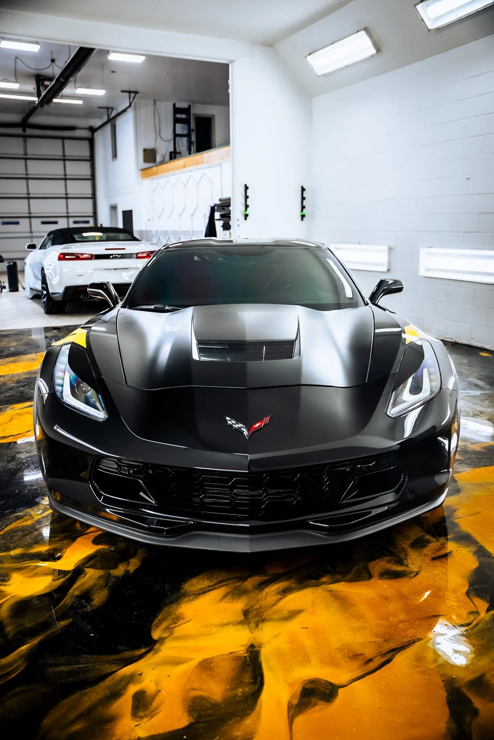 Chevrolet Corvette C7 with paint protection film