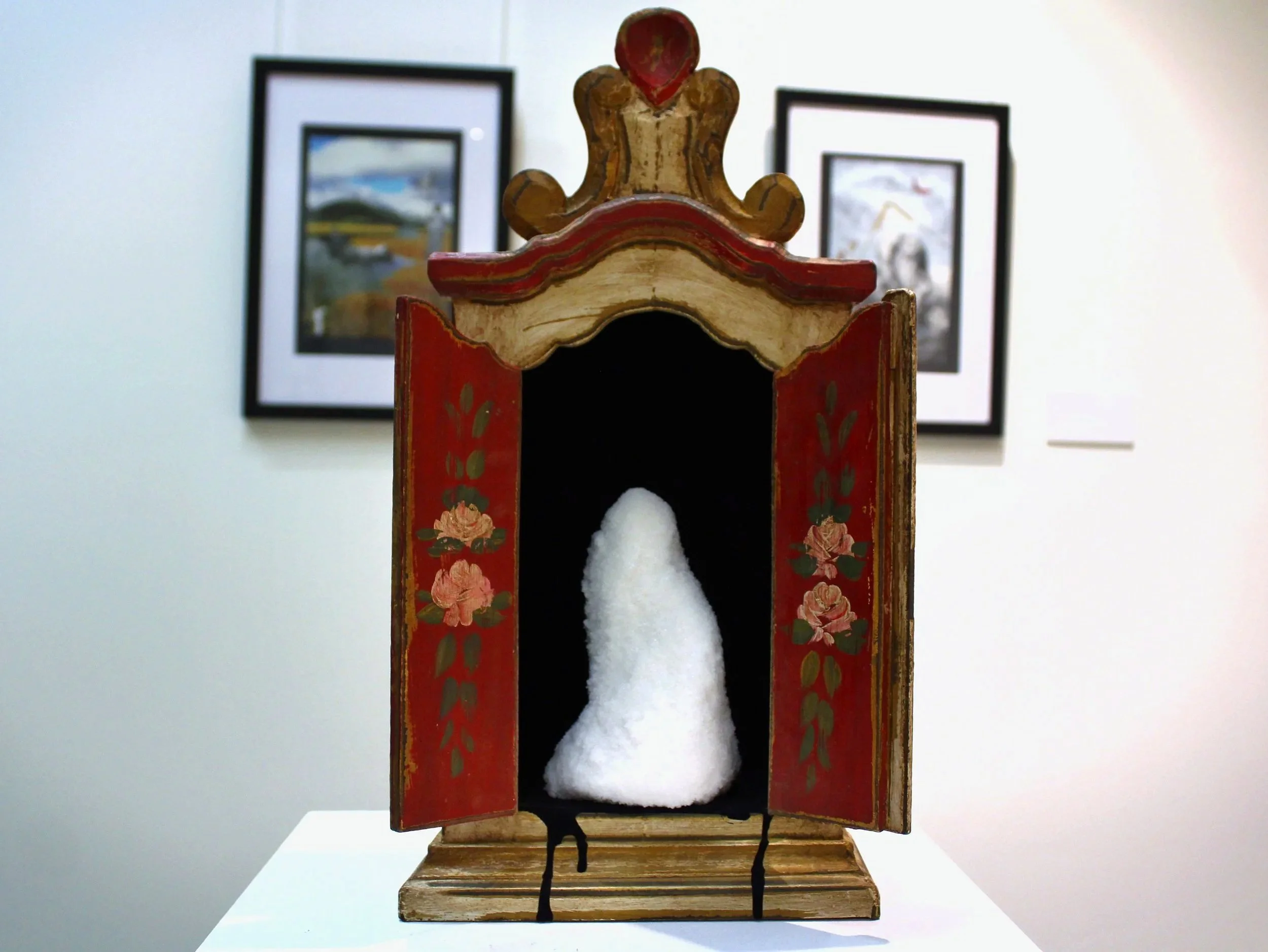 We've left a helluva Lot behind. 2025. (Salt. Wood. Paint.)

