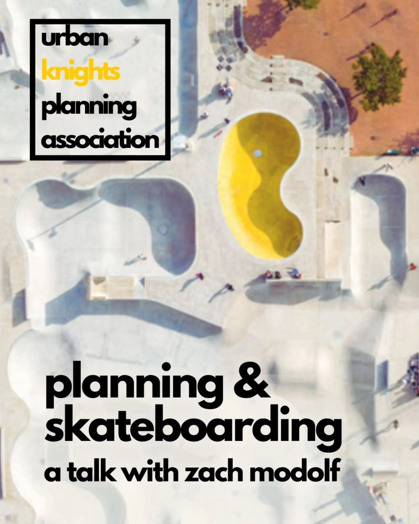 📣 ATTENTION ALL UCF KNIGHTS! 🖤💛
Ready to roll into something new? 🛹

Join us and Zach Modolf for an inspiring evening at our Planning &amp; Skateboarding Meeting!

We&rsquo;re diving into how skaters and cities can work together to design better 