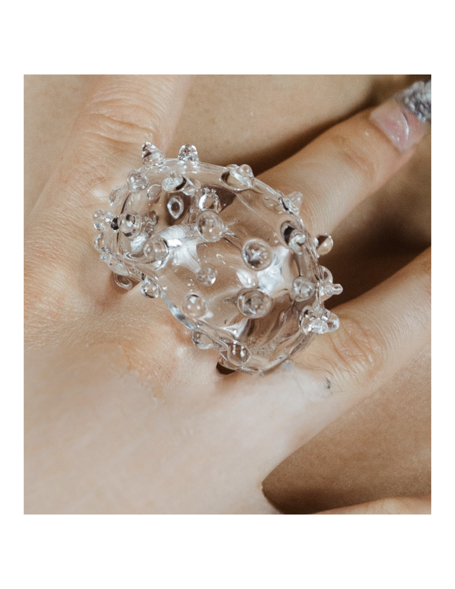 Quartz Lychee Ring