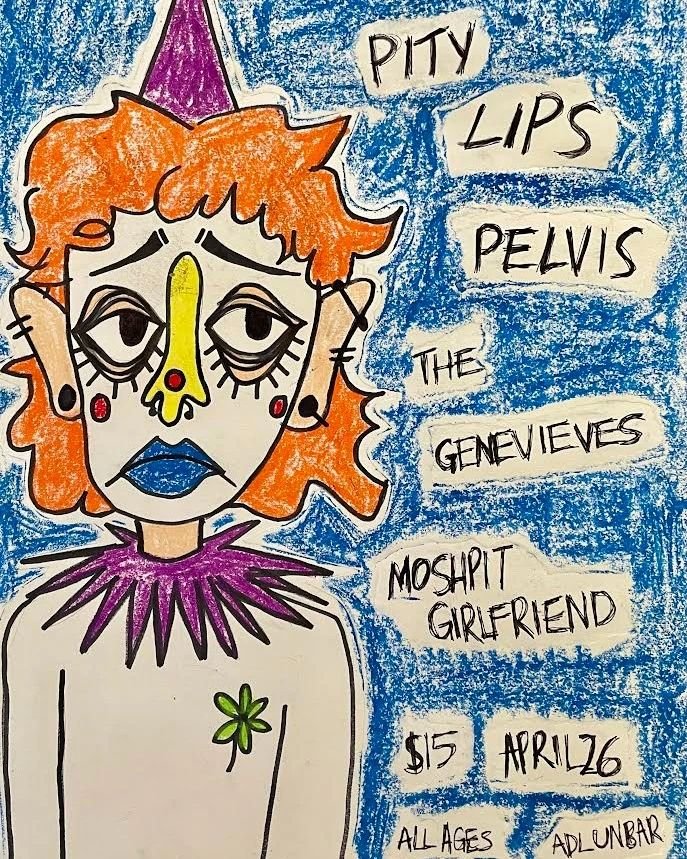 🔥 IT'S TIME FOR ANOTHER ADELAIDE SCENE GIG🔥
It's been too long since our last show, but we've got an absolutely deadly lineup of bands at @unibar_adl 
Featuring @pity.lips @pelvis.band @thegenevieves and @moshpit_girlfriend and like always we've ma