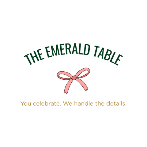 The Emerald Table logo — Tasmanian wedding planning and styling services