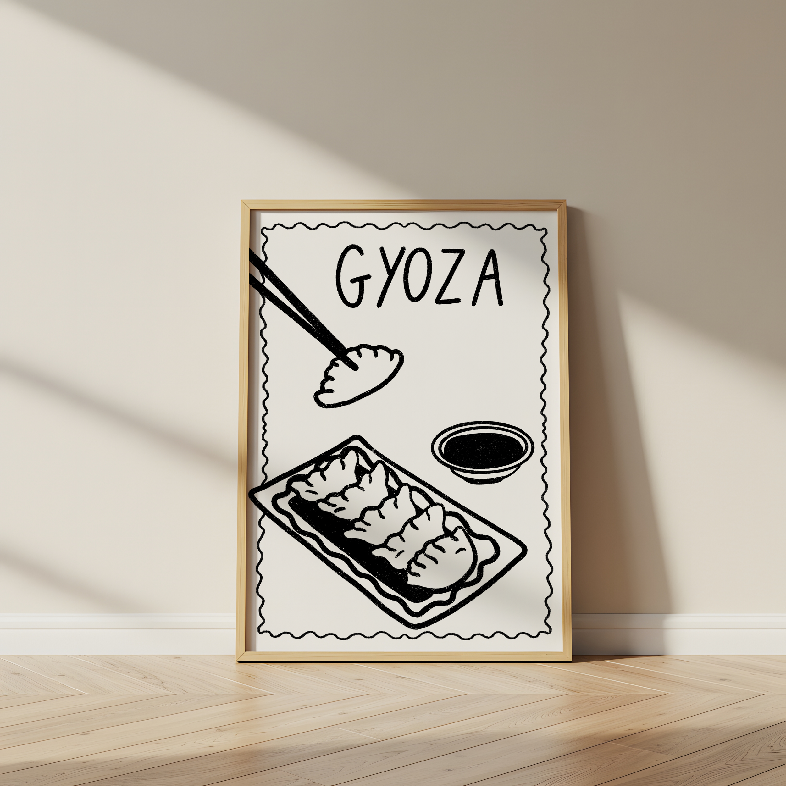 Gyoza print (various colours)