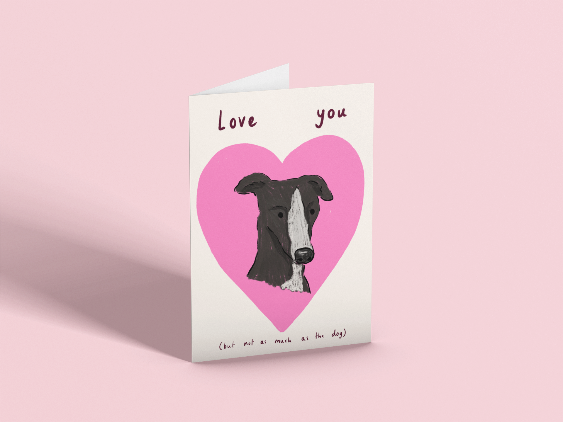 custom valentines dog card