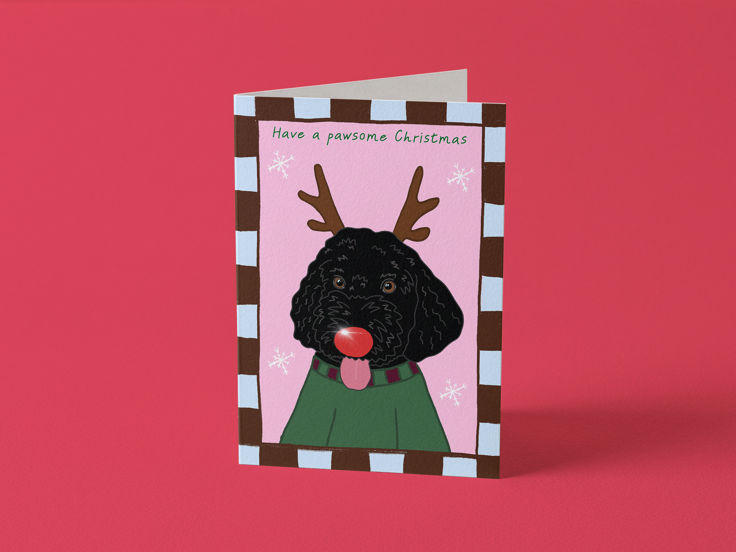 cockapoo Christmas card