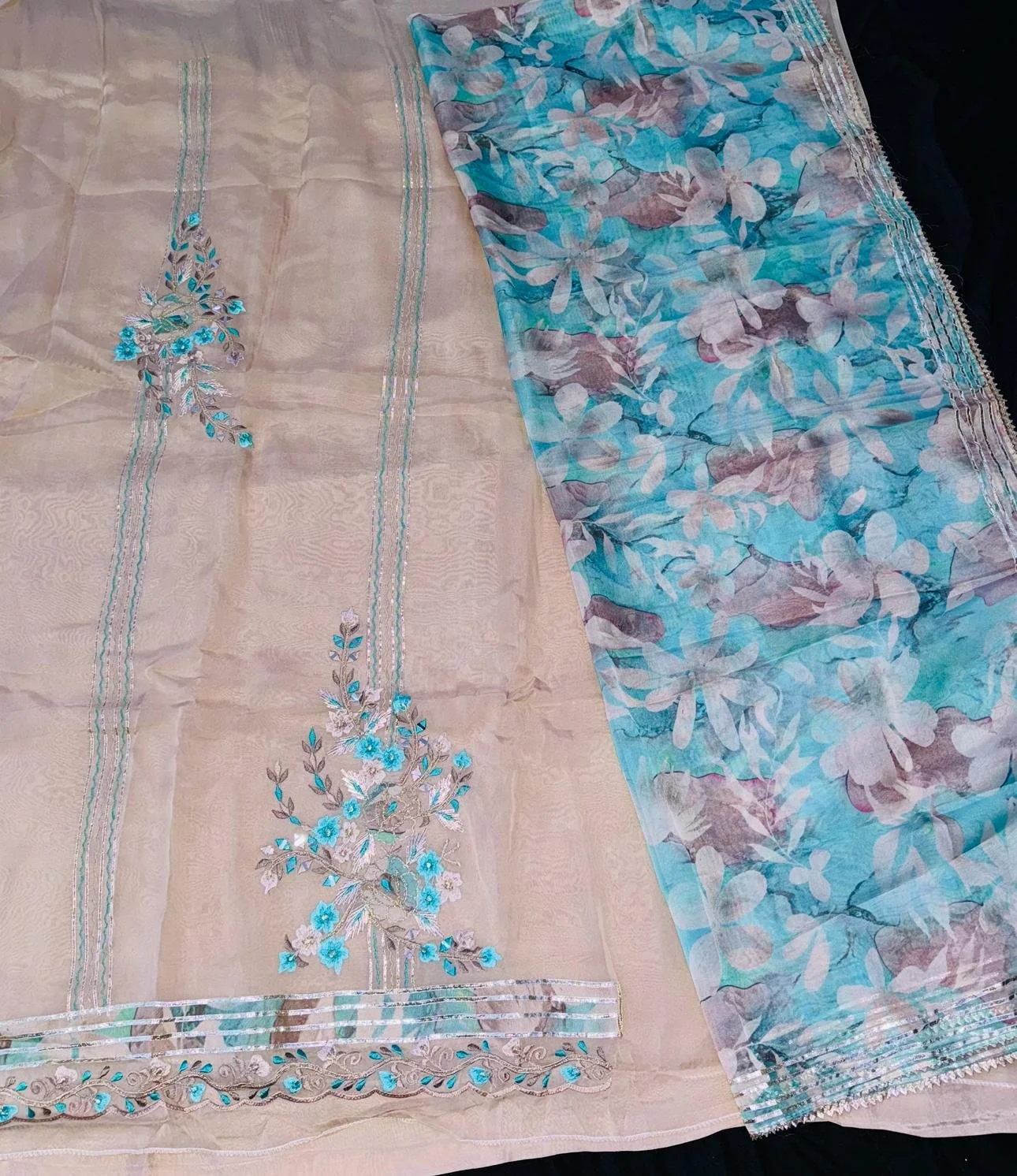 DESIGNER ORGANZA FABRIC SUIT