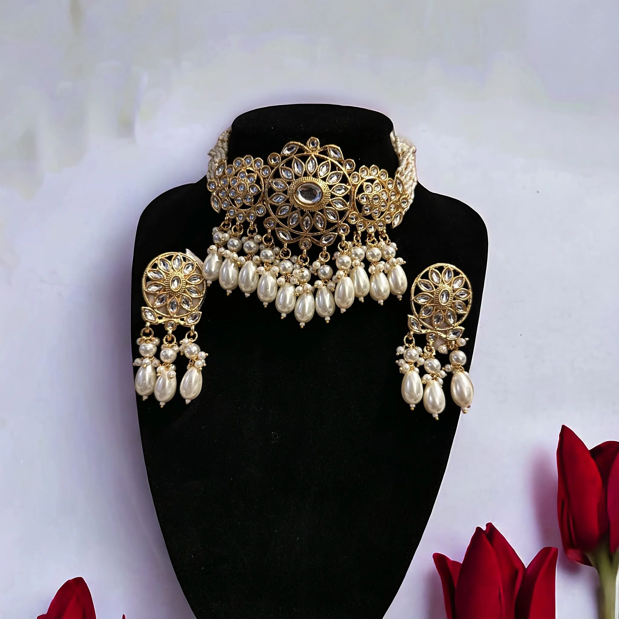 UNIQUE POLKI KUNDAN SET