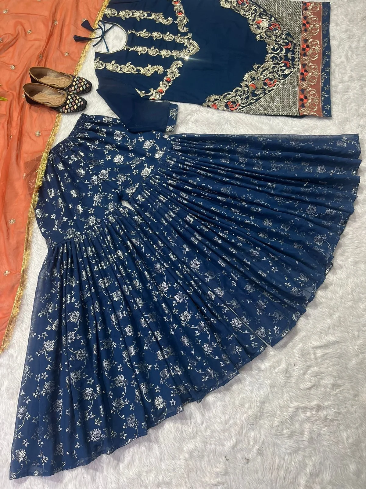 BLUE HEAVY SHARA DRESS