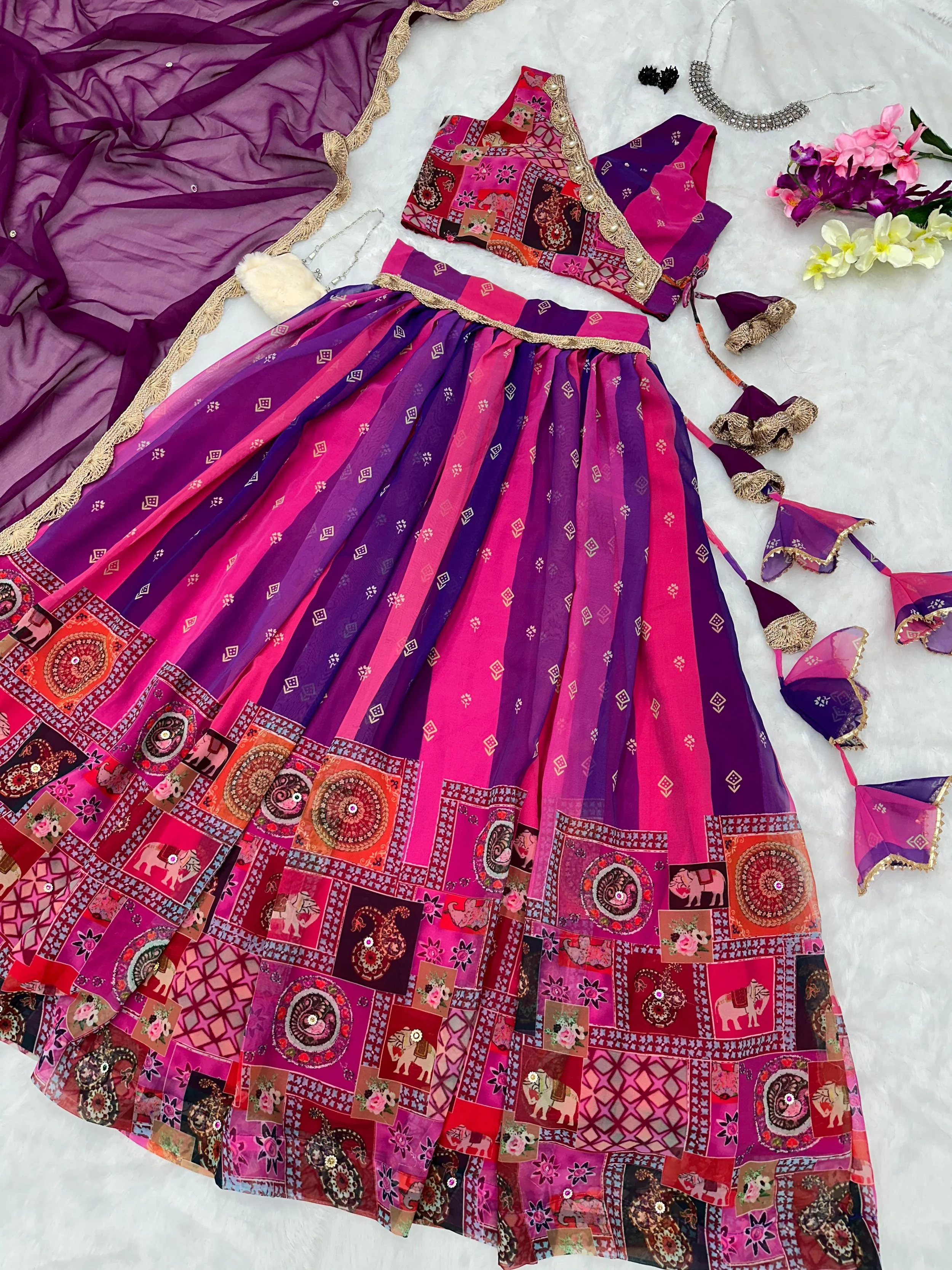 Kalamkari Lehenga