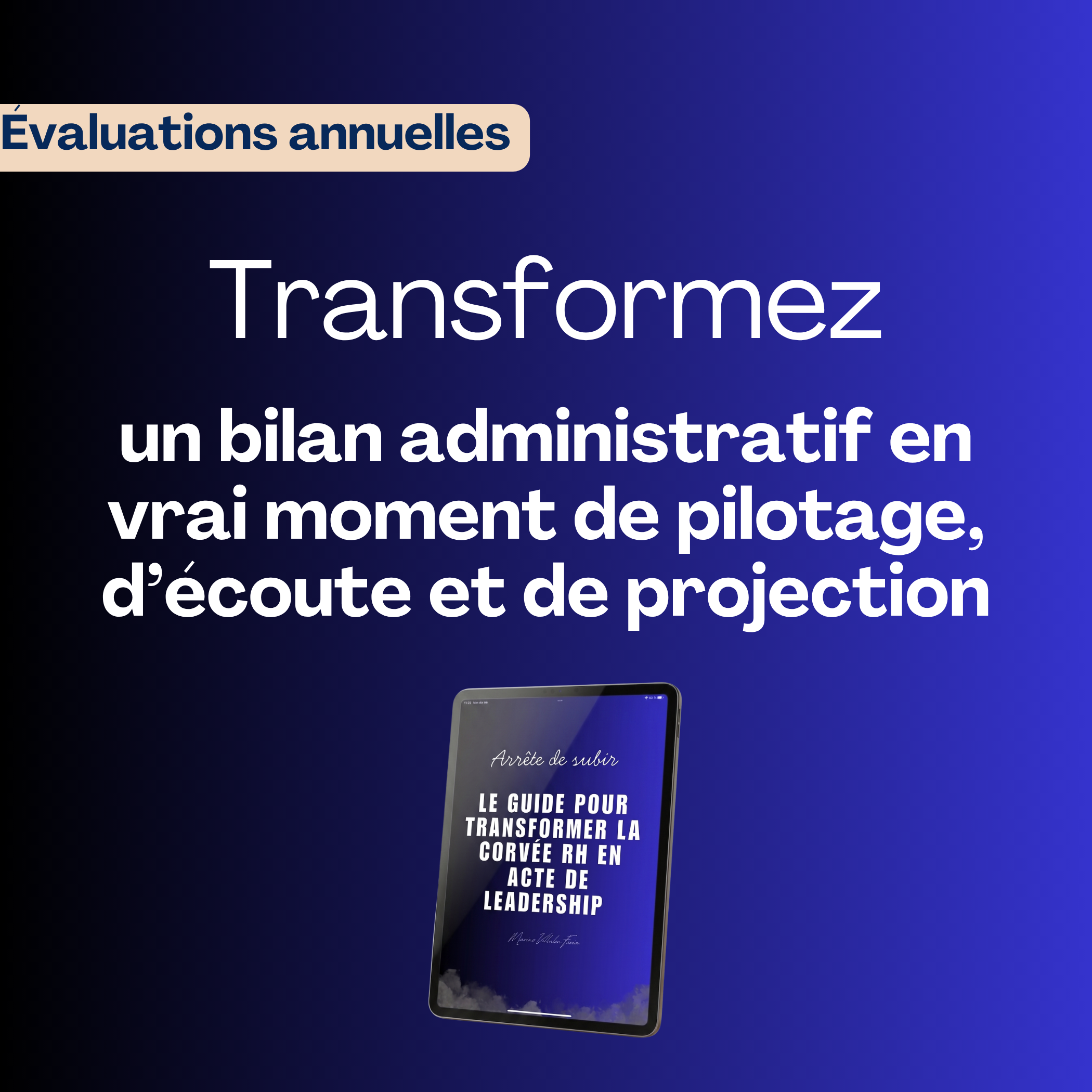 Guide des évaluations annuelles