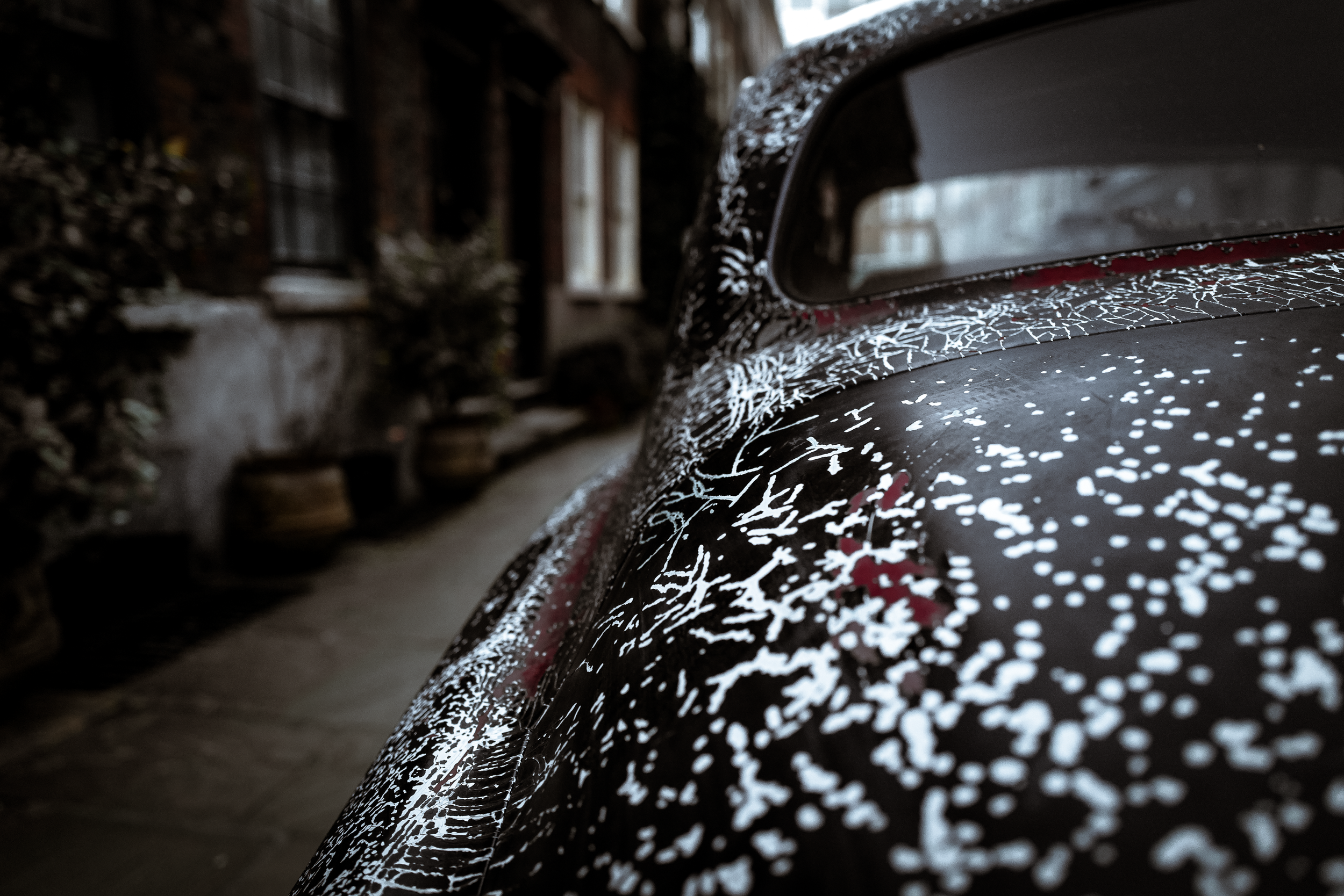 Graceful Age. Gracefully weathered, the Bentley’s flank wears its age like a map of memories.