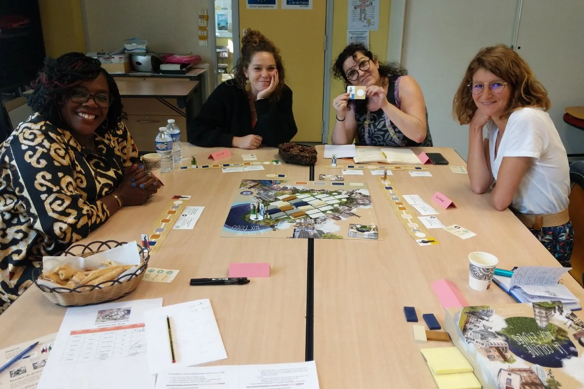 Atelier de transmission du jeu aux équipes d’Emmaüs Solidarité