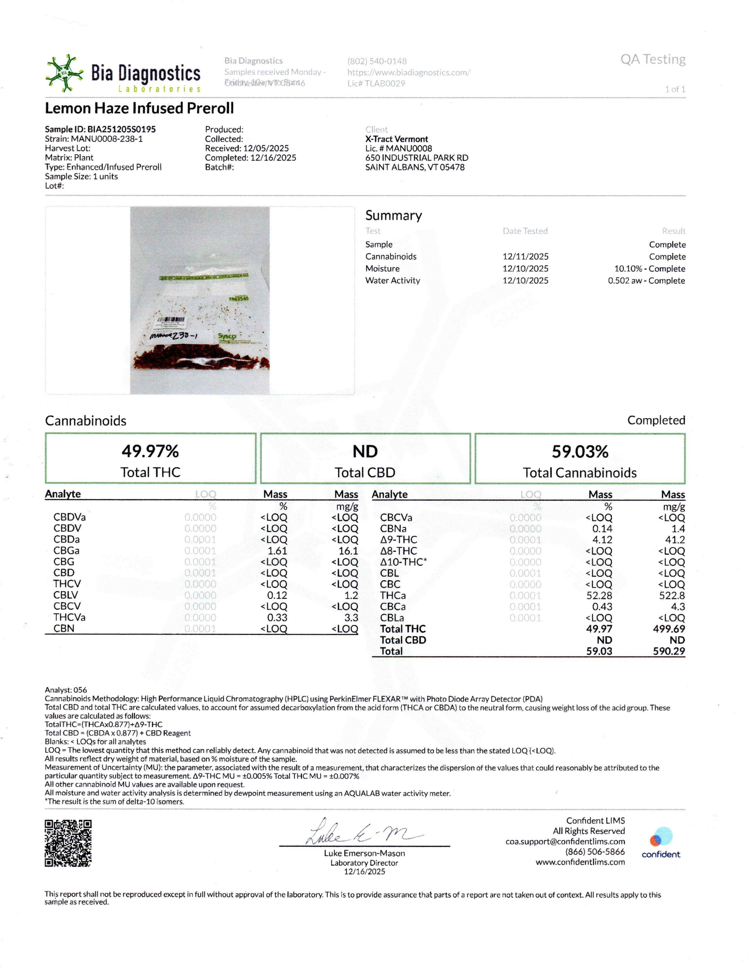 Lemon Haze Infused THC 
