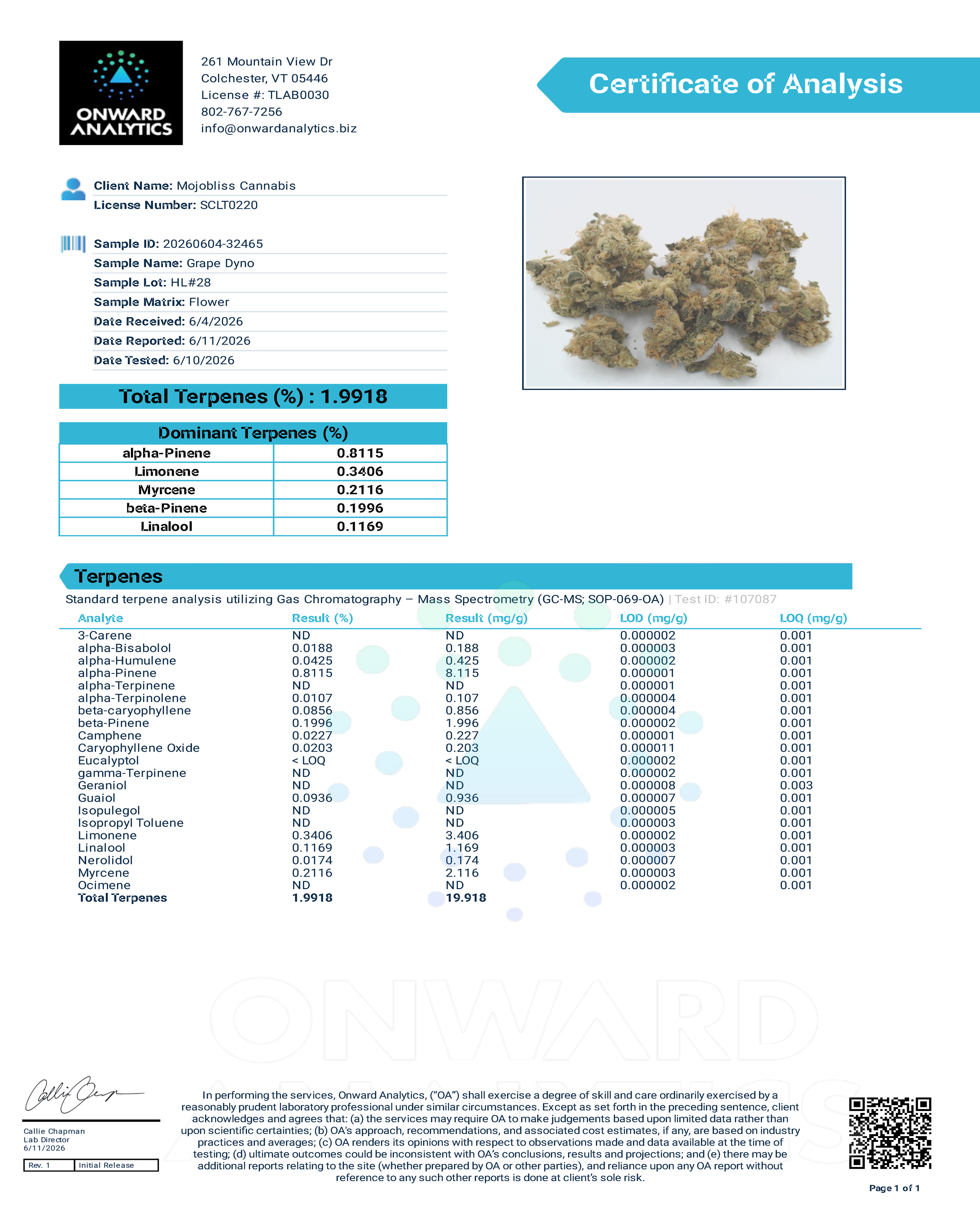 Grape Dyno Terpenes
