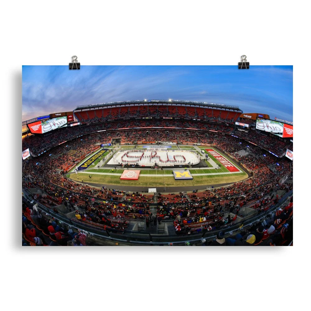 Buckeyes Script Ohio Hockey - Poster — Big Picture Cleveland