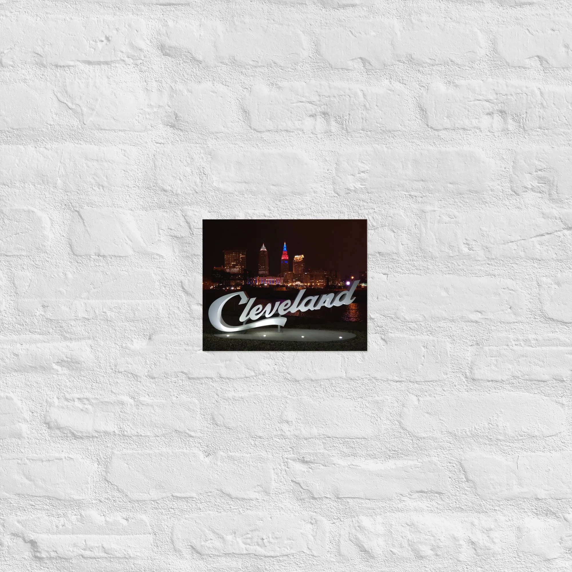Script Cleveland at Night from the Foundry - Poster — Big Picture Cleveland