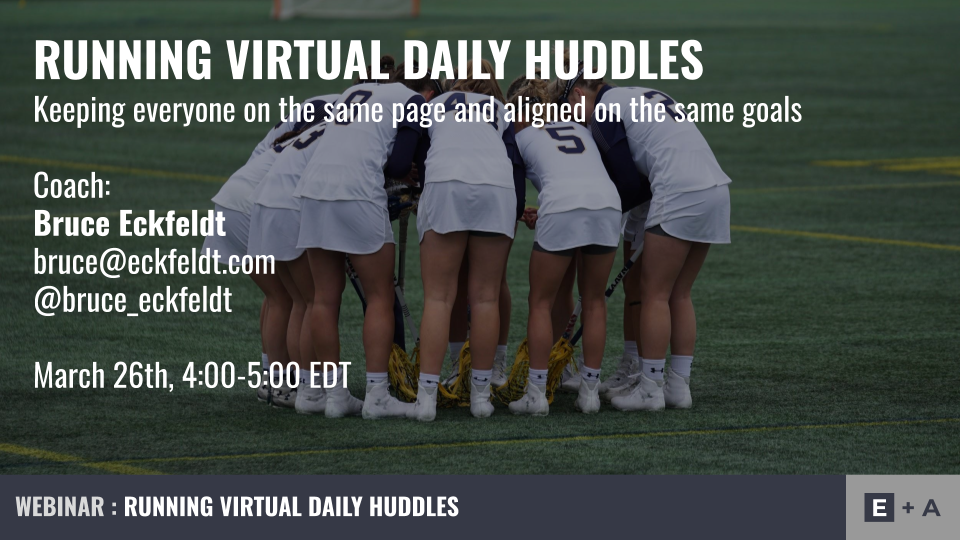 Running Virtual Daily Huddles