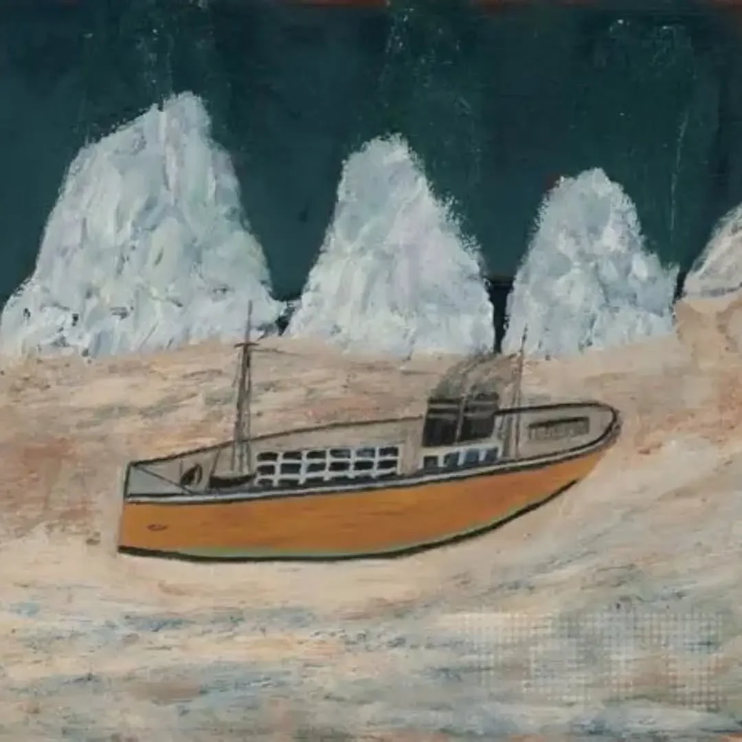 'Voyage to Labrador'

Tiffany style stained glass 

368 x 400mm 

New commission received for a stained glass interpretation of the iconic Alfred Wallis painting.

Excellent progress made on day 1 after a number of days spent designing and glass sele