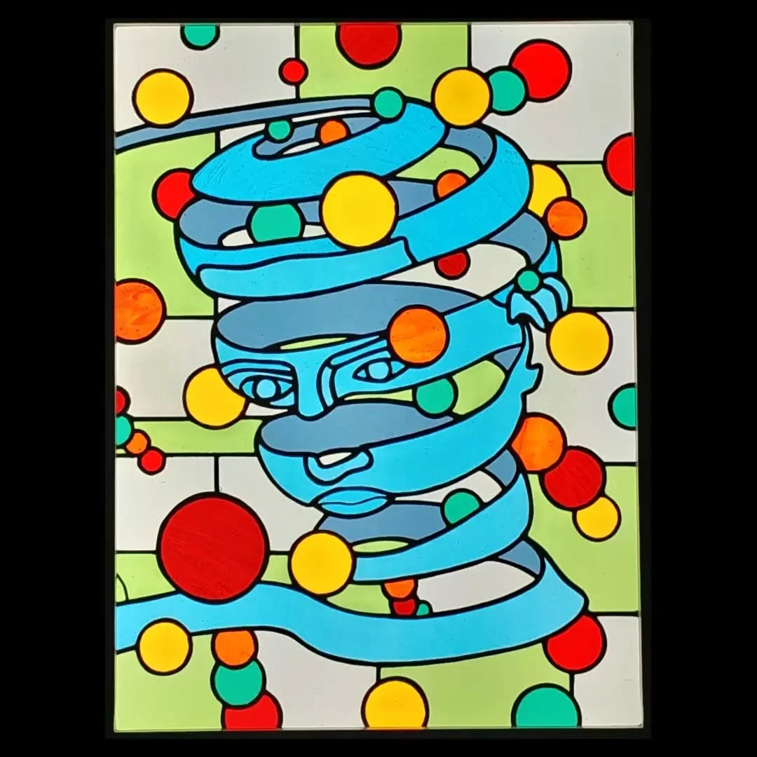 Totally captivated during my recent visit to the wonderful M.C.Escher exhibition at Somerset House.  What better time to revisit my 'Homage to Escher' series of pieces.

These pieces will be included in my show which  will be taking place between 3rd