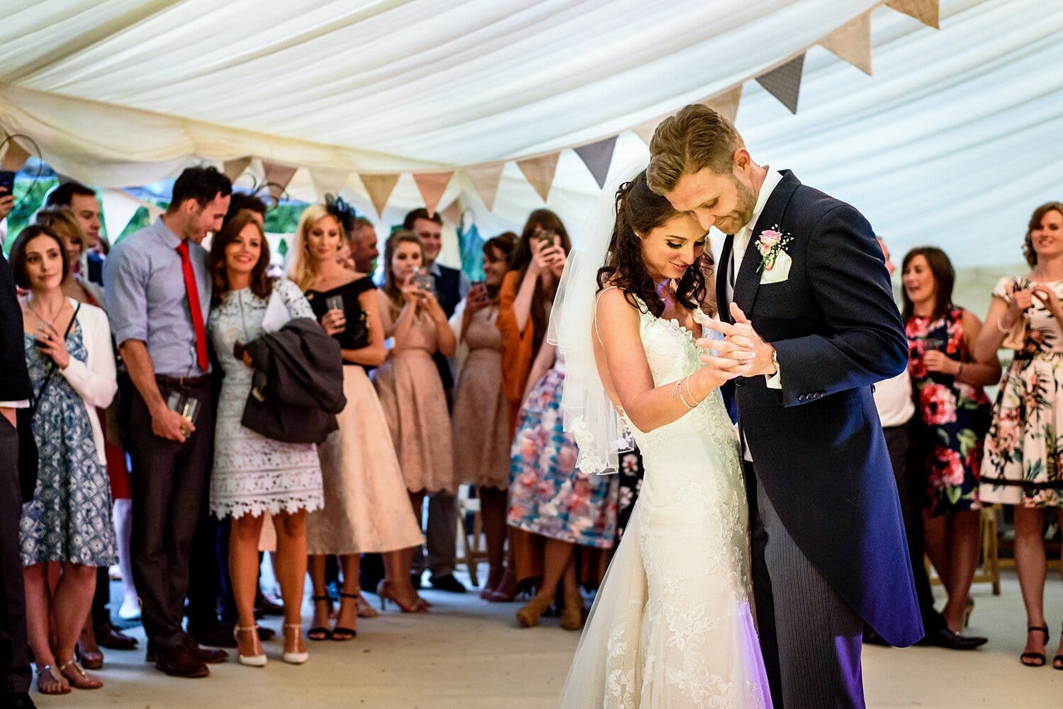 First dance at Carmarthenshire wedding by Rich Williams of Real and Rich Photography.
