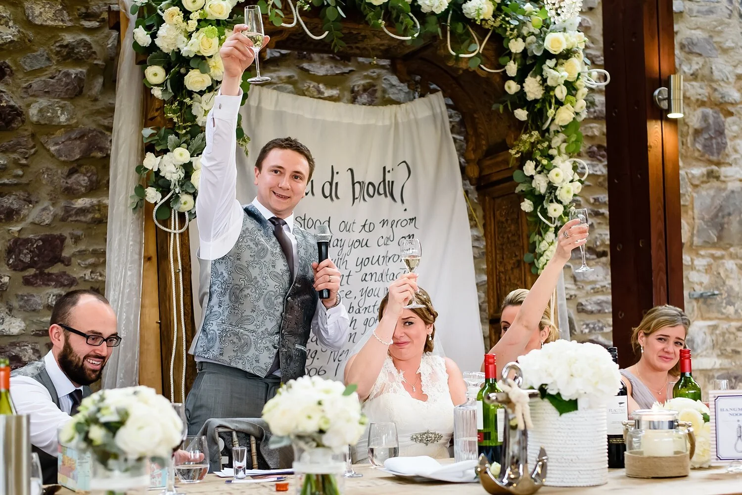  Wedding speeches at The Corran Resort and Spa. 