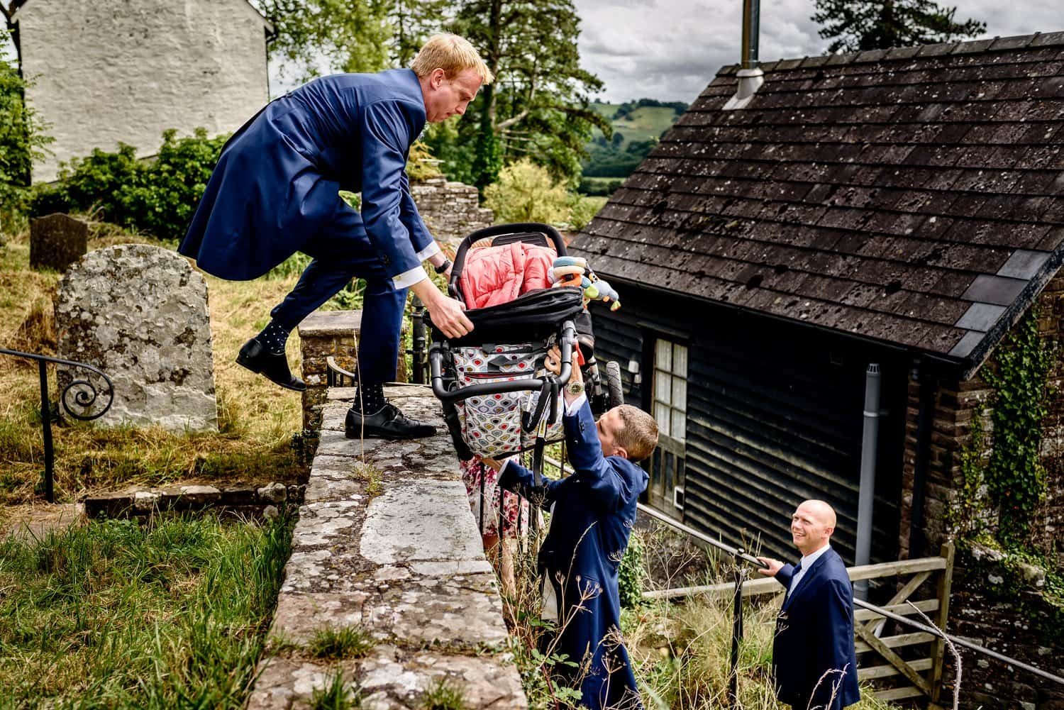 Countryside wedding photos by Carmarthenshire wedding photographer Real and Rich Photography.