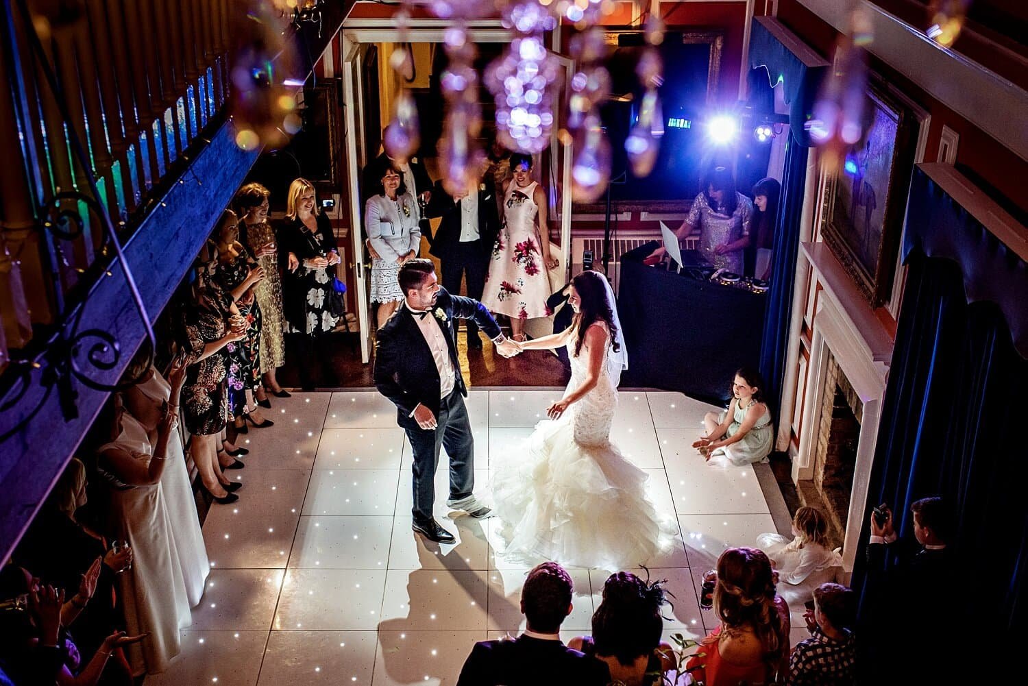 First dance at Fonmon Castle wedding.