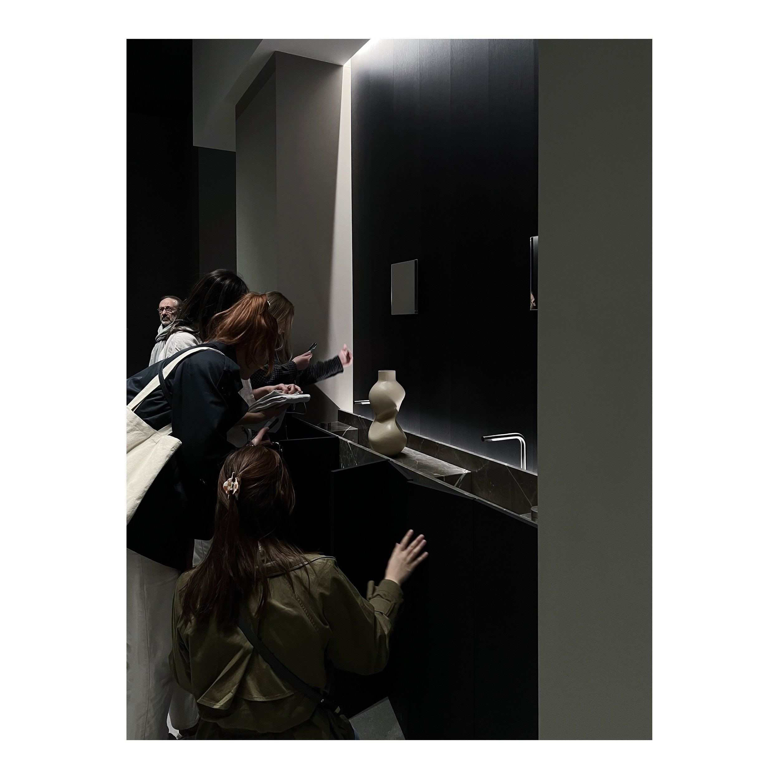 Thought this captures part of the team this week in Milan. Each designer considering a detail, whether it be the light, the material, the marble or the furniture. An incredibly busy week, inspired but exhausted. Little time to post, but some great ta