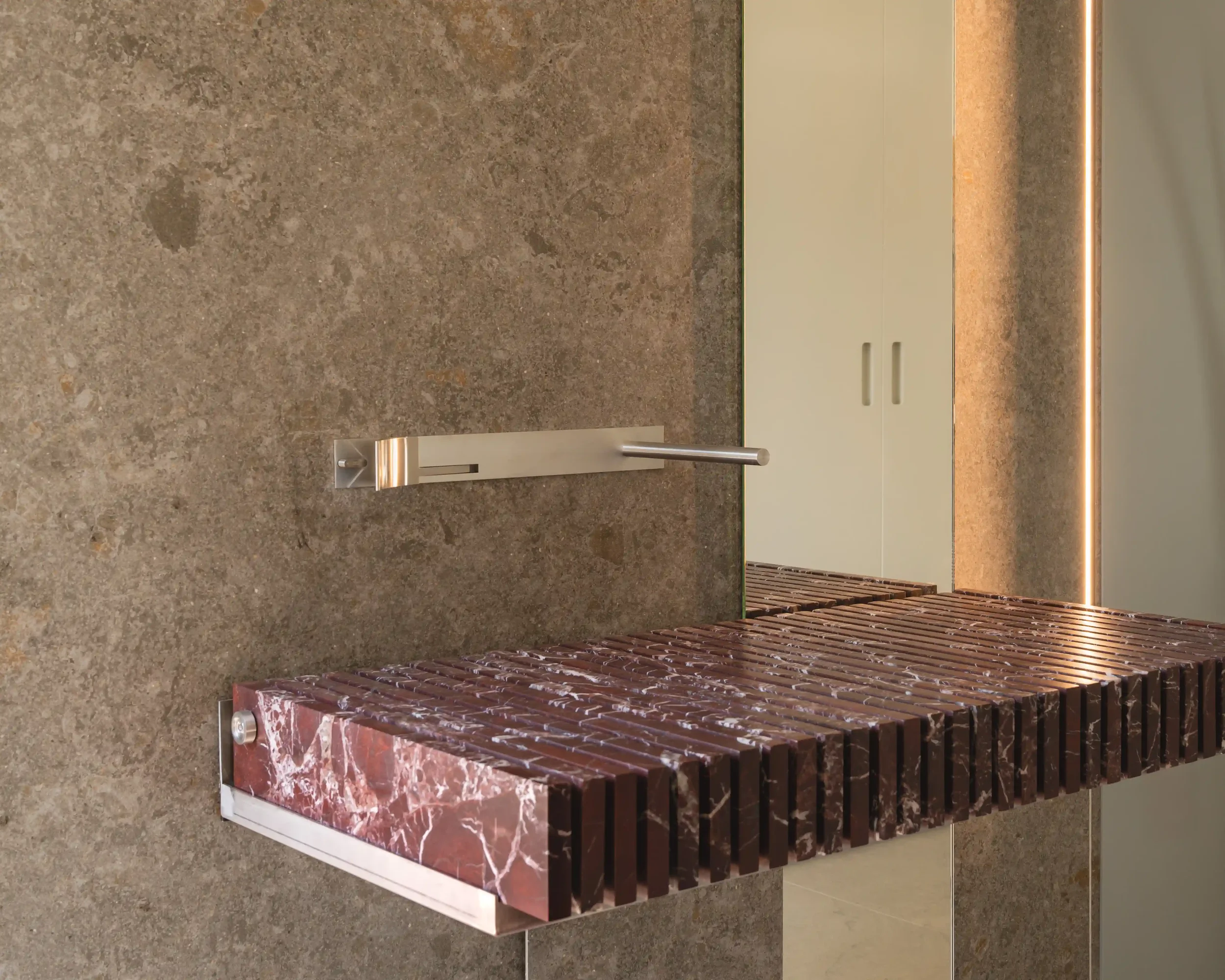 Modern wall-mounted sink transforming daily routines into a refined visual experience.