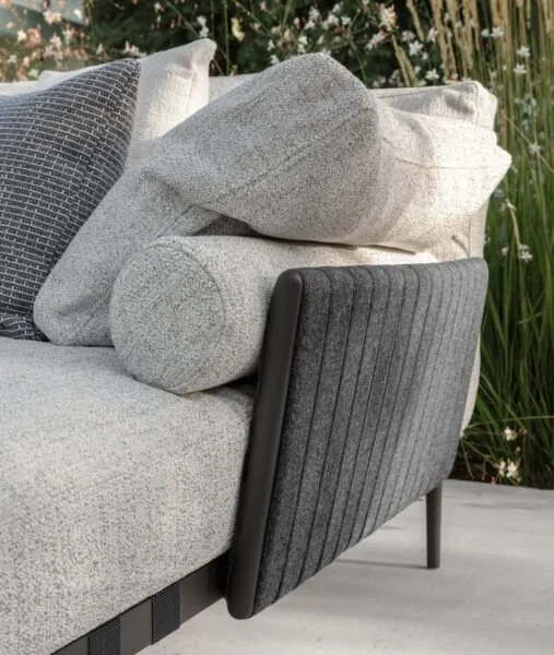 Outdoor Salinas Sofa with plush, comfortable cushions.