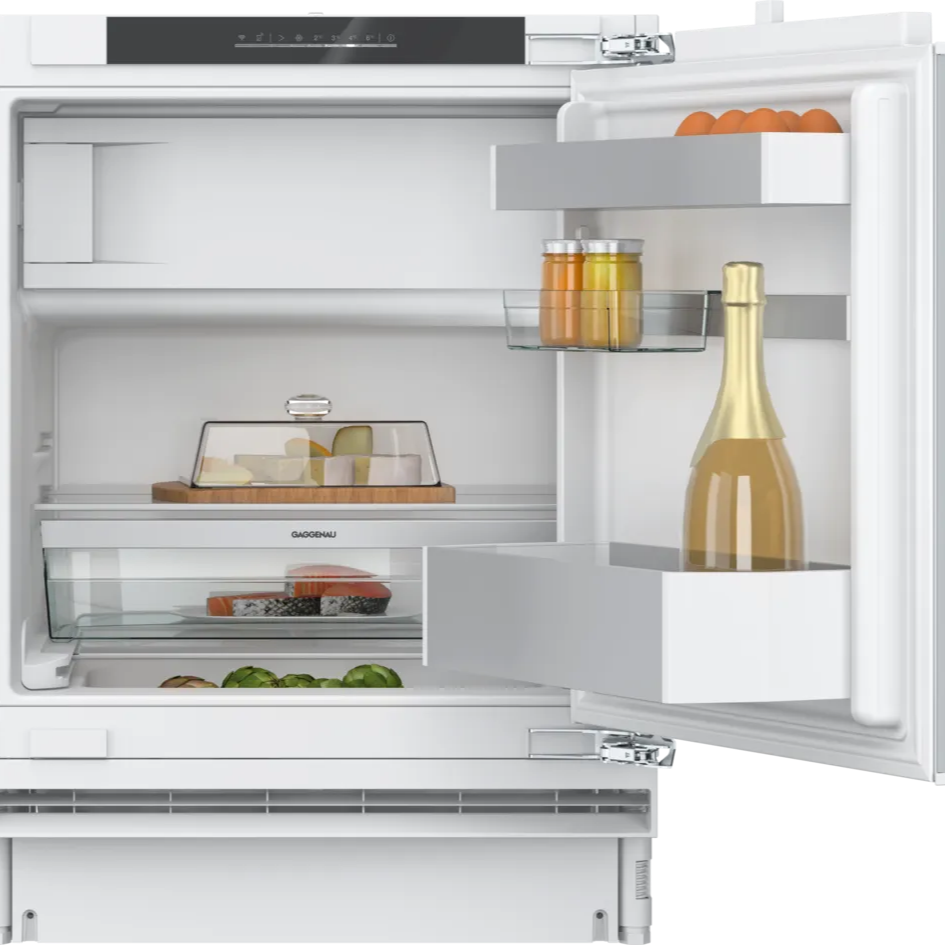 Built-in Under Counter Freezer  Gaggenau integrated under-counter freezer drawer, supplied to luxury kitchen projects across Surrey and Dorset.