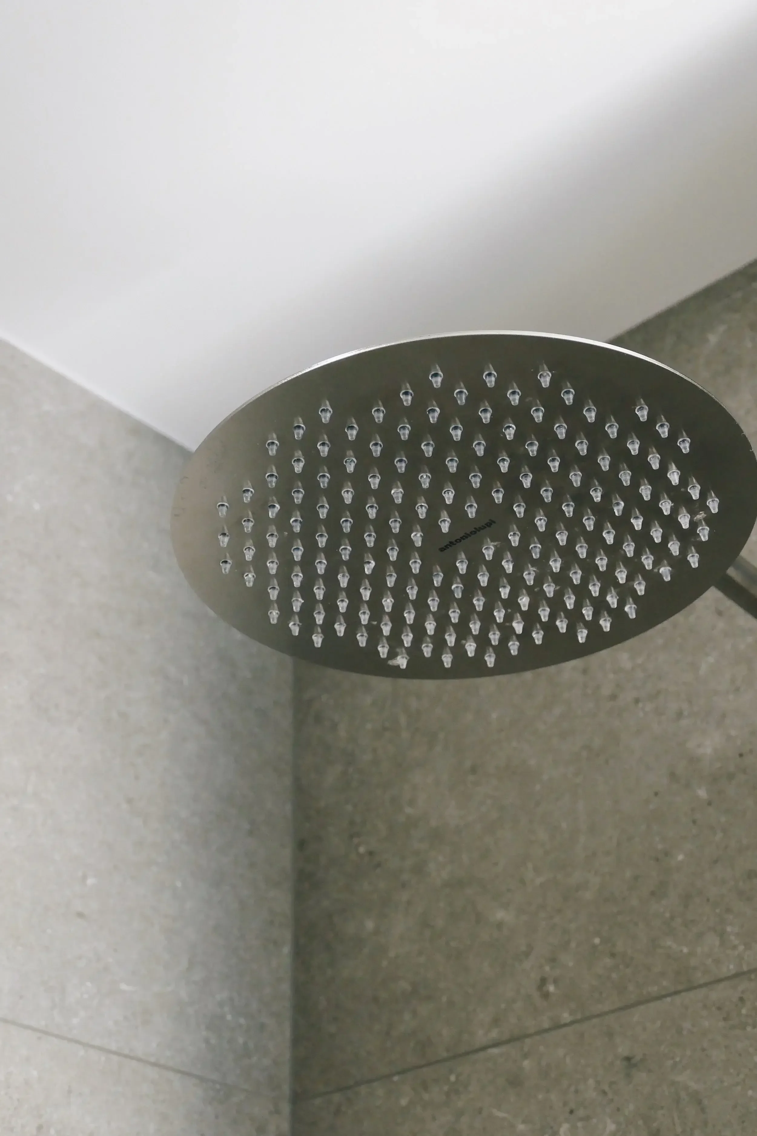 Antonio Lupi shower in a modern luxury bathroom designed by Abitalia South Coast in Dorset.