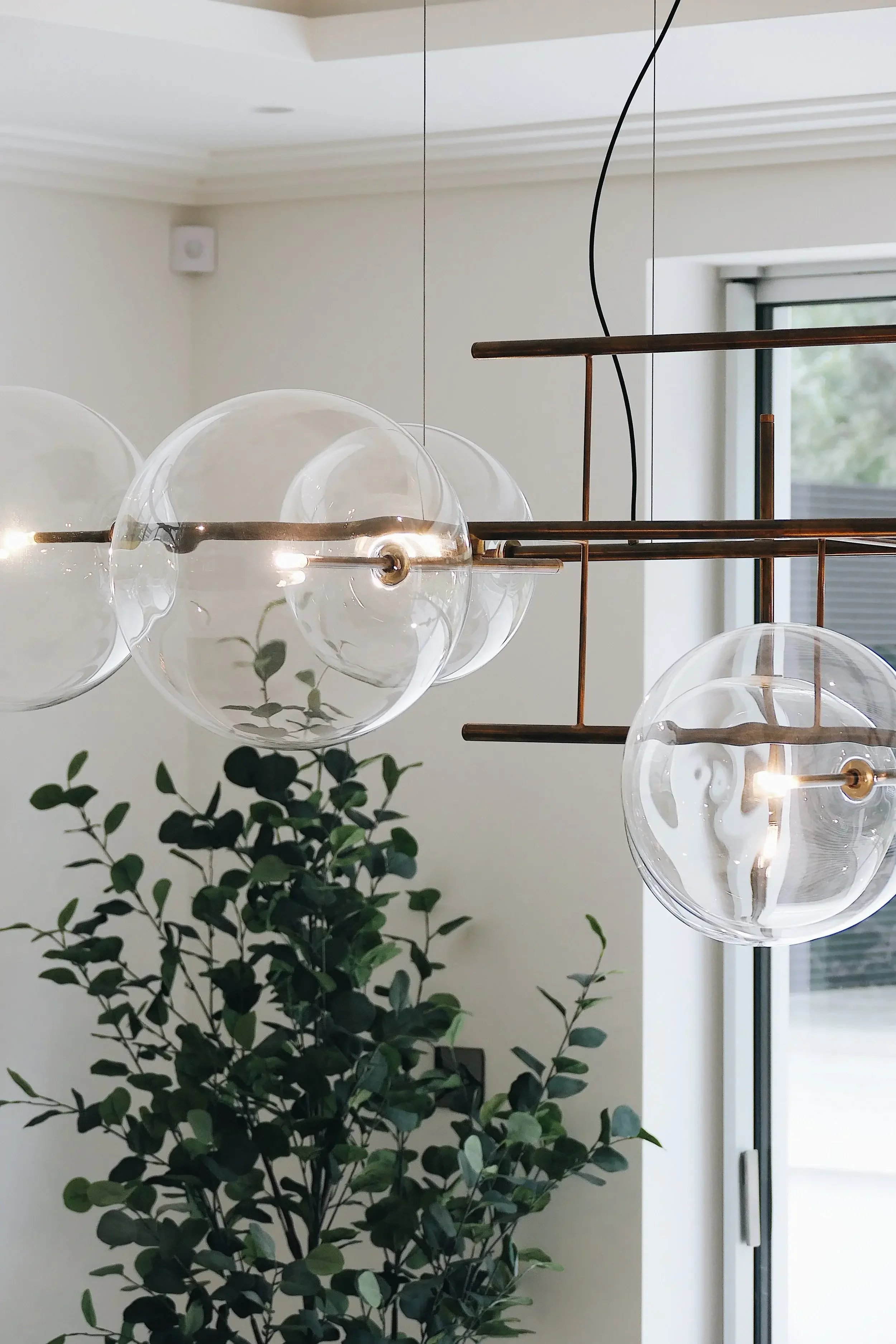 Modern light feature designed by Abitalia South Coast in Canford Cliffs.