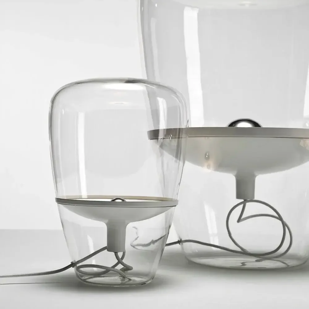 Brokis Balloons Collection of hand-blown glass table and floor lamps by Lucie Koldová and Dan Yeffet, supplied by Abitalia South Coast in Dorset, Hampshire, and Surrey.