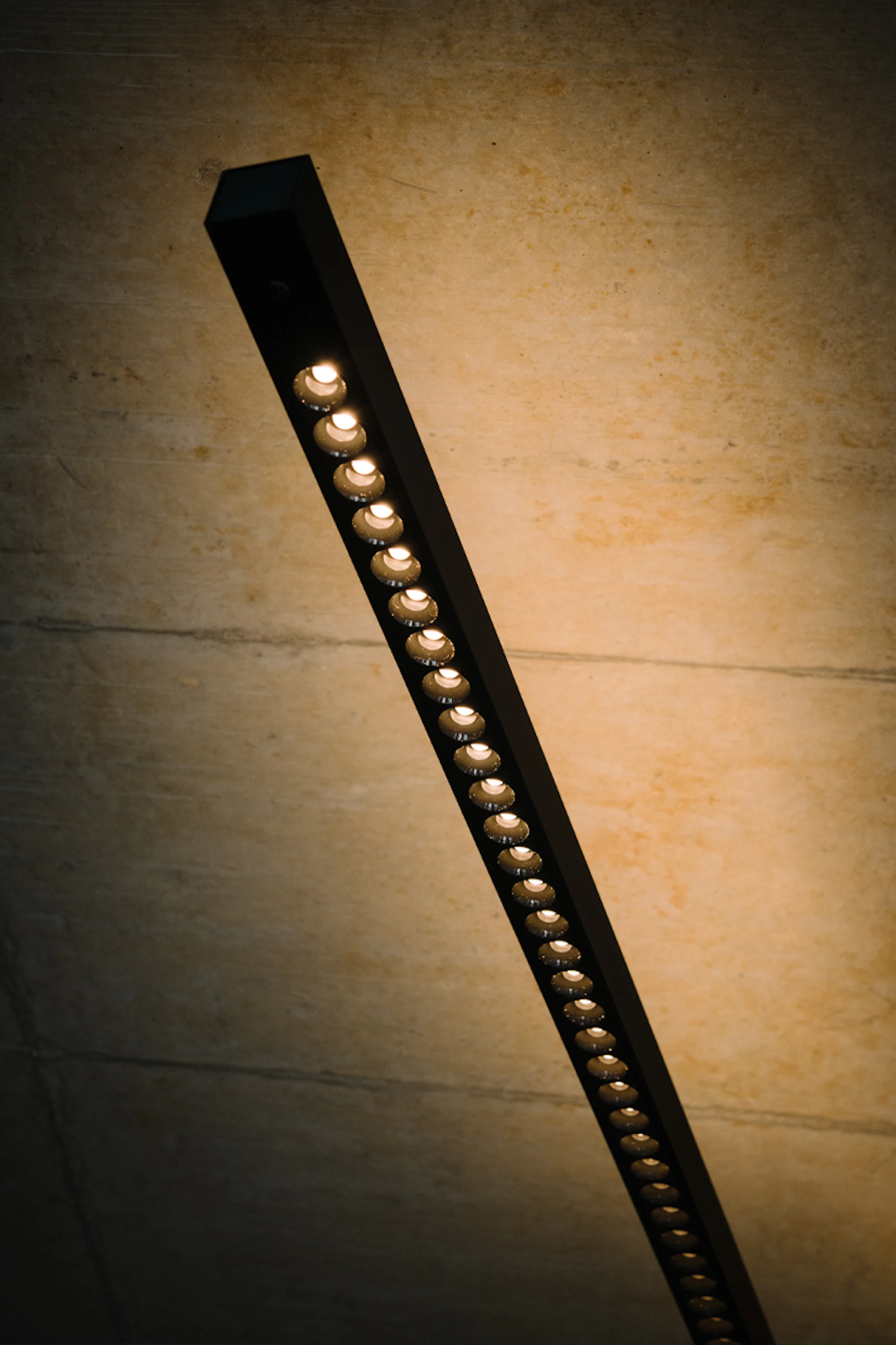 High-end designer wall light combining technical innovation and expressive form.