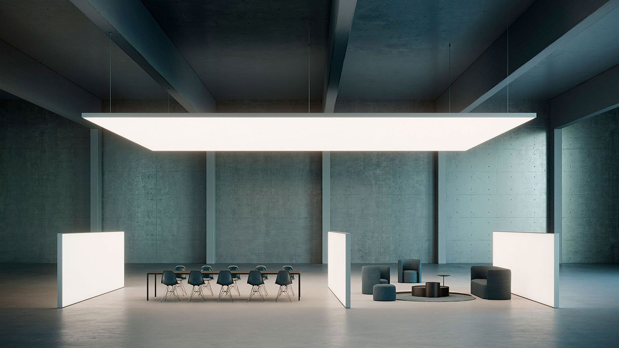 Dresswall modular slats system with integrated lighting for contemporary interiors, supplied across Dorset, Hampshire and Surrey.