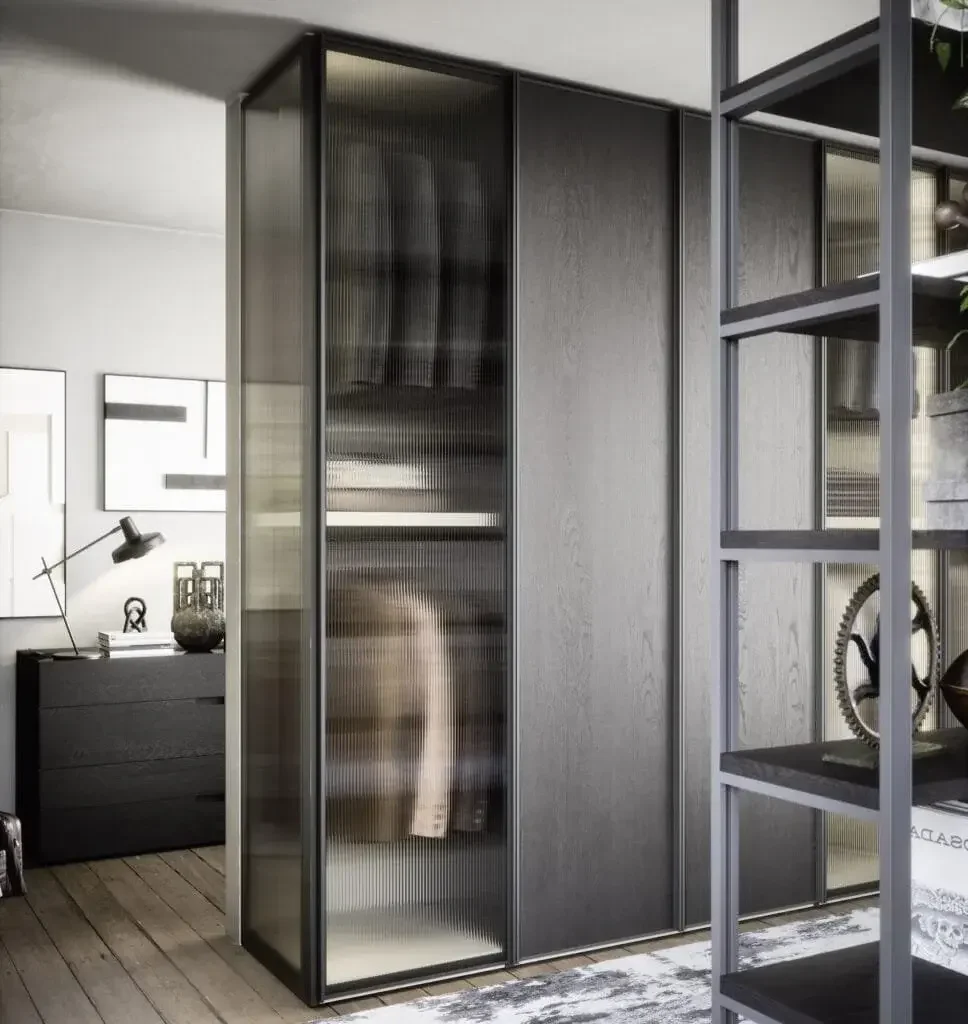 Wardrobe fitting seamlessly into contemporary living spaces.