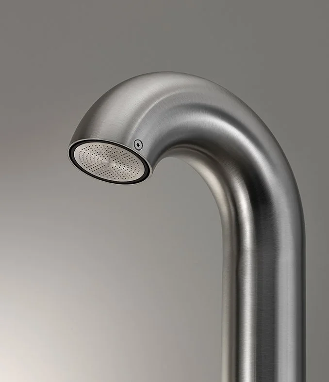 CEA Design Bold outdoor shower, showcased by Abitalia South Coast in Dorset, Hampshire, and Surrey.