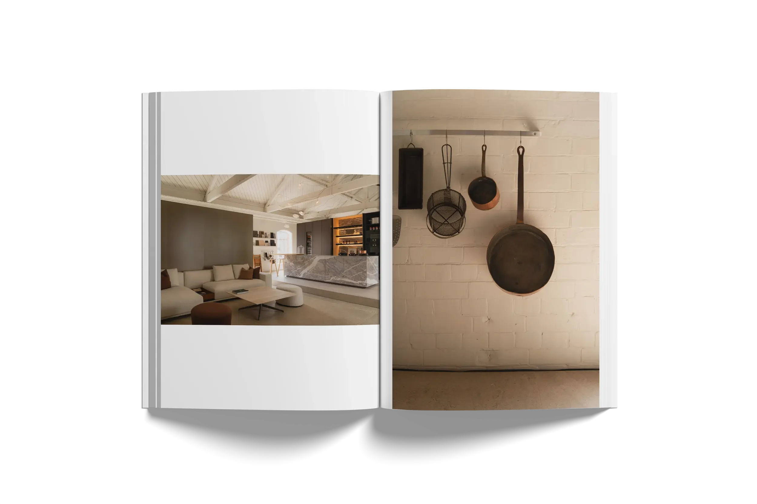 Zampieri's Bespoke Kitchen Display, Verzelloni featuring Martin Sofa and Emily Pouf at Abitalia South Coast showroom, Poole, Dorset, UK.