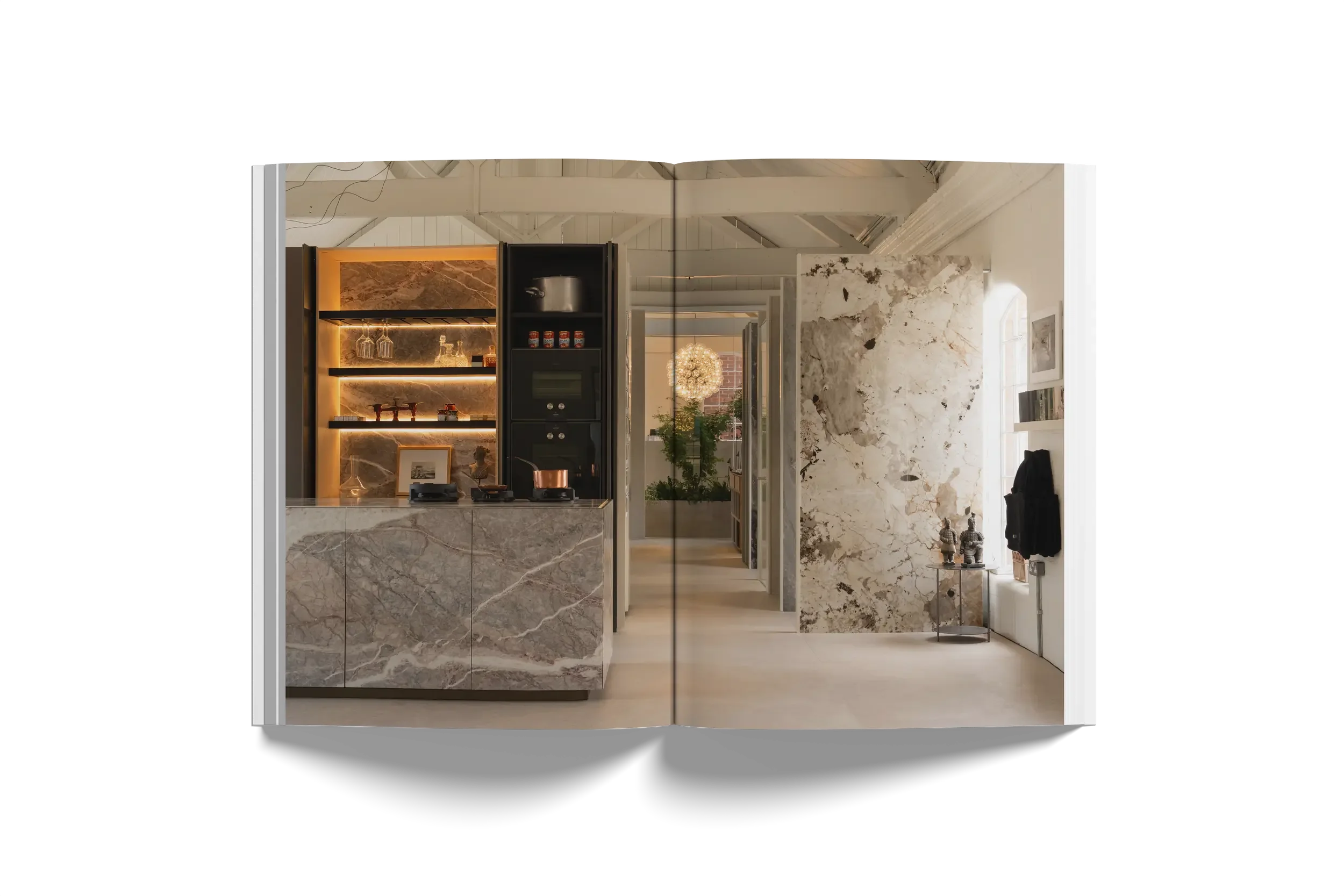 Taraxacum 88 by flos, Kitchen by Zampieri, Porcelain Tiles and bespoke home interiors displayed at our Abitalia South Coast Showroom in Poole, UK.