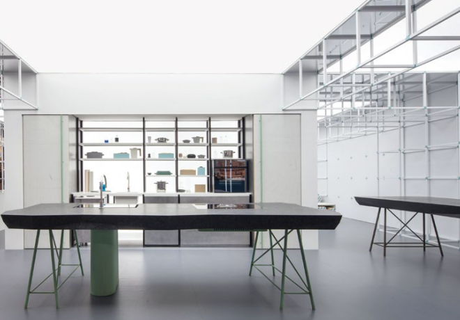 Boardroom ceiling installation with tunable white LED lighting.